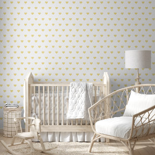 Faux gouden harten kwekerij Kinder kamer Home Wand