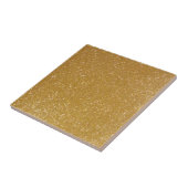 Faux gouden sprankelende glitter gedrukte keramisc tegeltje (Zijkant)