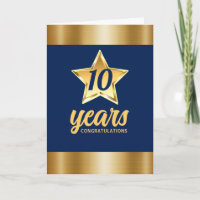 Faux gouden ster universele werknemersverjaardag