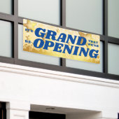 Faux gouden sterren grote heropening welkom terug spandoek (Buitenkant Gebouw)