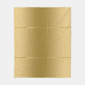 Faux gouden textuur glanzend metallic accent fleece deken (Voorkant)