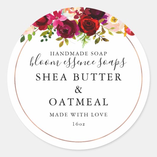 Faux gouden zeep Sticker (Voorkant)