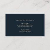 faux goudfolie op agate achtergrond visitekaartje (Achterkant)