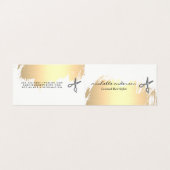 Faux goudpenselen met zoutoplossing visitekaartjes (Buitenkant ongevouwen)