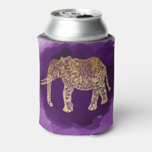 faux goudstamolifant paarse borstelslag blikjeskoeler