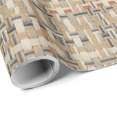 Faux Grasscloth Geometric Weave Pat#3 ID1271 Cadeaupapier (Rol Hoek)
