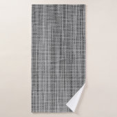 Faux gray Fabric Bath Towel (Serviette de bain)