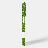 Faux Green Glitter Pattern Kijk-like with Name Case-Mate iPhone Case (Achterkant / Rechts)