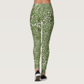 Faux Green Glitter Texture Kijk design Leggings (Achterkant)