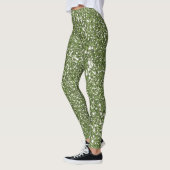 Faux Green Glitter Texture Kijk design Leggings (Links)