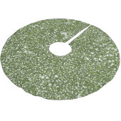 Faux Green Glitter Texture Kijk-like Graphic Kerstboom Rok (Gekanteld)