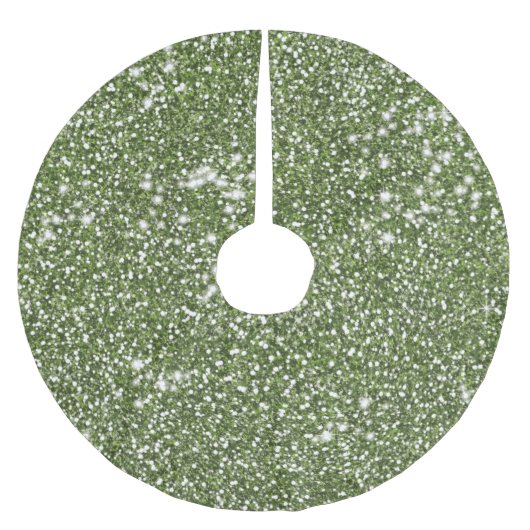 Faux Green Glitter Texture Kijk-like Graphic Kerstboom Rok (Voorkant)