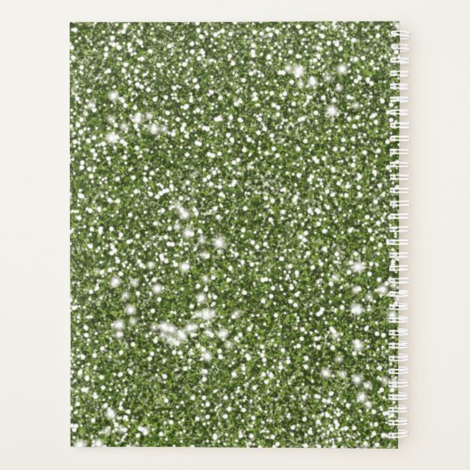Faux Green Parties scintillant Texture Look Avec T (Dos)