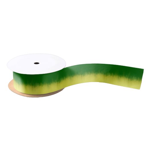 Faux Green Yellow Tye Dye Ribbon Lint (Spoel)