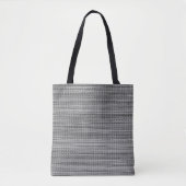 Faux Grey Fabric Canvas tas (Voorkant)