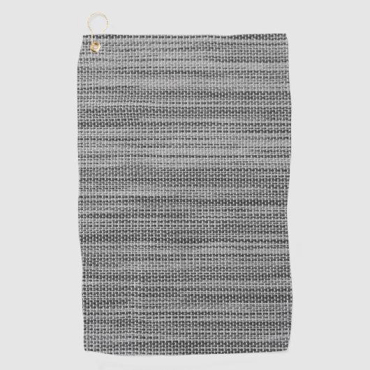 Faux Grey Fabric Cloth Modern Design Golf Towel Golfhanddoek (Voorkant)