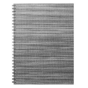 Faux Grey Fabric Cloth Modern Design Notitieboek
