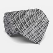 Faux Grey Fabric Cravate (Roulé)