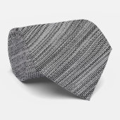 Faux Grey Fabric Cravate (Roulé)