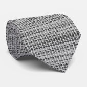 Faux Grey Fabric Cravate de coton (Roulé)