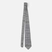 Faux Grey Fabric Cravate de coton (Dos)