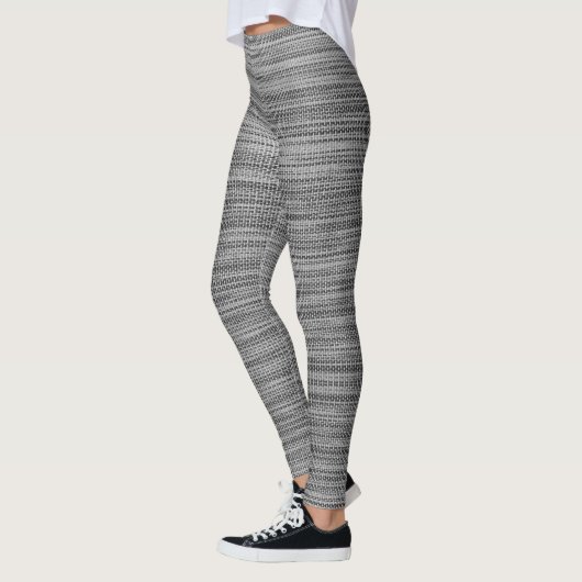 Faux Grey Fabric Leggings (Links)