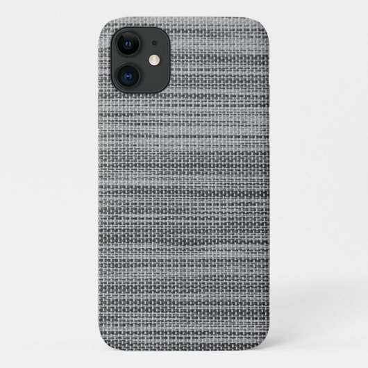Faux Grey Fabric Moderne Design coque iphone (Dos)