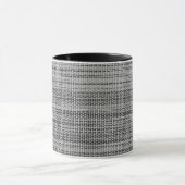 Faux Grey Fabric Mug (Centre)