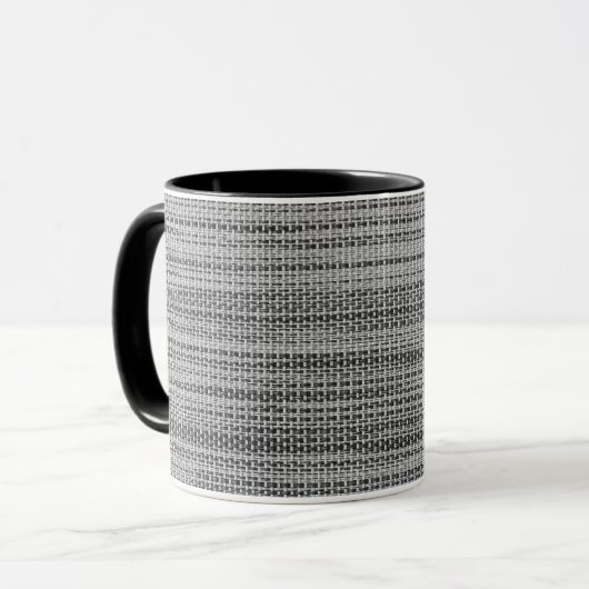 Faux Grey Fabric Mug (Devant gauche)