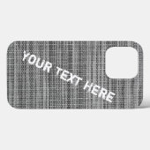 Faux Grey Fabric - Naam Jouw tekst Case-Mate iPhone Case (Achterkant (horizontaal))