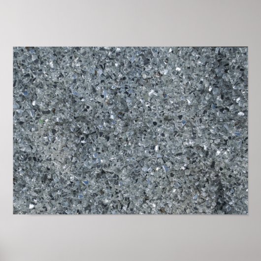 Faux Grey Sparkle Poster (Voorkant)