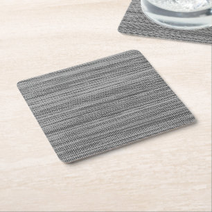 Faux Grey Stof Doek Papier Onderzetter