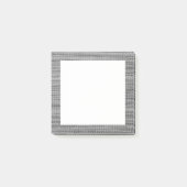 Faux Grey Stof Ingelijste Post-it® notes (Voorkant)