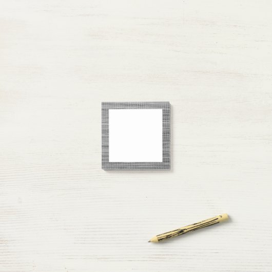 Faux Grey Stof Ingelijste Post-it® notes (Op bureau)