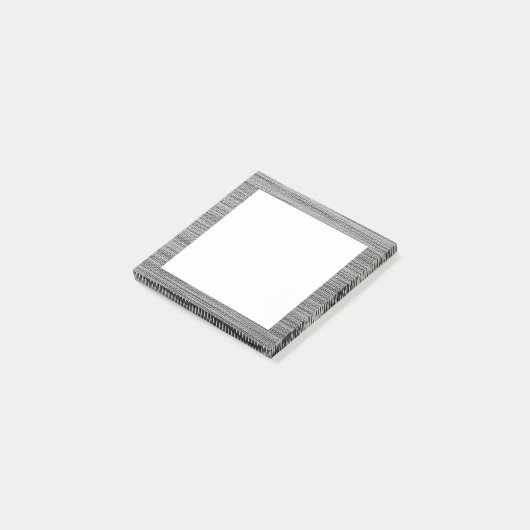 Faux Grey Stof Ingelijste Post-it® notes (Schuin)