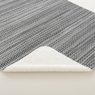 Faux Grey Stof Sherpa Deken