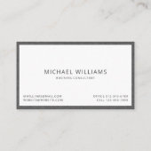 Faux Gris Foncé Carte de visite de la laine Mascul (Dos)