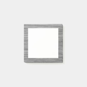 Faux Gris Tissu encadré Post-it® Notes