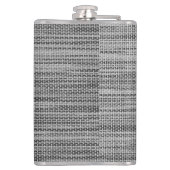 Faux Gris Tissu Flacon avec texte personnalisé (Dos)