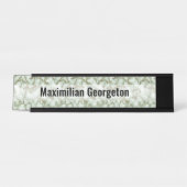 Faux Groen Goud Marmer Bureau Naambordje (Voorkant)