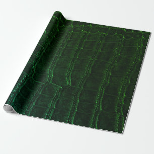 Faux Groene Alligator Krokodil Leer Print Cadeaupapier