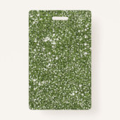 Faux groene glitter-textuur: kijk met aangepaste t badge (Achterkant)