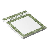 Faux groene glitter-textuur: kijk met aangepaste t notitieblok (Schuin)