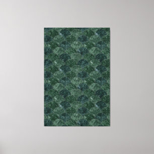 Faux Groene Steen Zeemeermin Schalen Canvas Afdruk