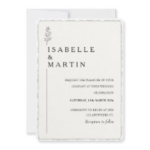 Faux Hand-gescheurd Script Foto Deckled Edge Bruil