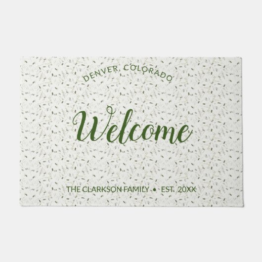 Faux Handmade Paper Natuur Bits Design Deurmat (Voorkant)