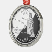Faux Hawaii State Quarter Metalen Ornament (Links)