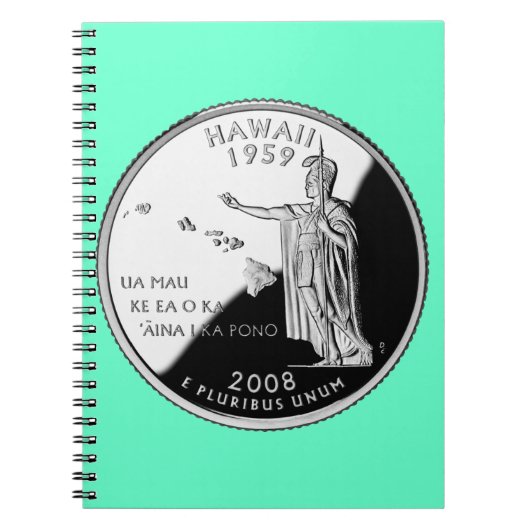 Faux Hawaii State Quarter Notitieboek (Voorkant)
