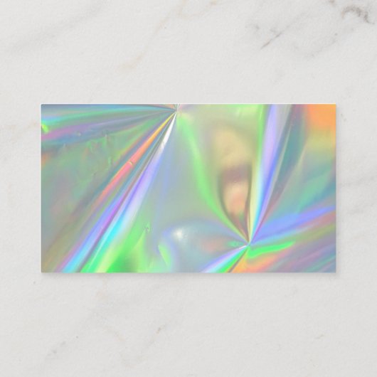 Faux Holo Merci Carte de visite de salon tendance (Dos)