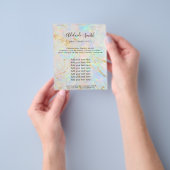 FAUX-holograafbrochure voor nieuwe optische stenen Flyer (Hand)